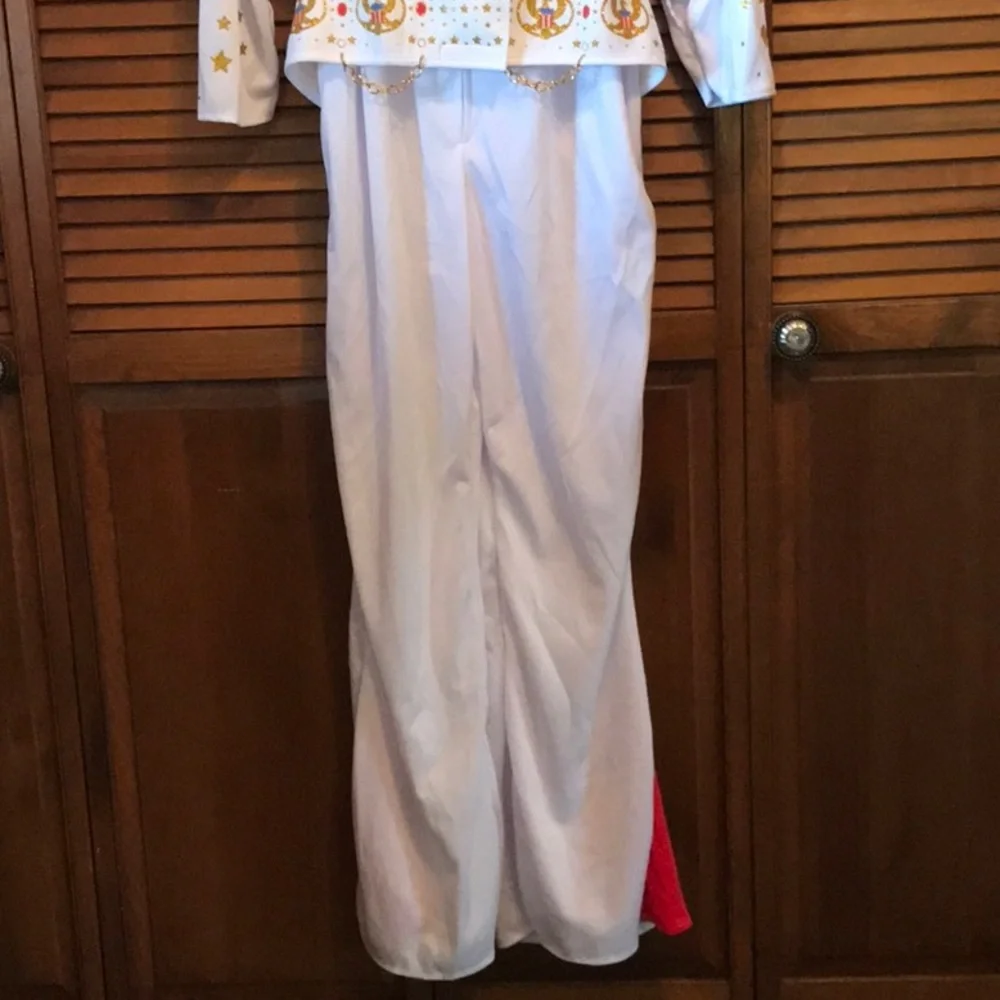 Rubies Elvis Presley costume jumpsuit scarf belt Size X-Large adult - Picture 7 of 16